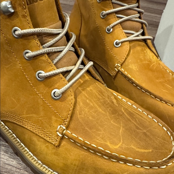 Timberland redwood falls moc toe boot wheat mens 8.5 BL - Picture 6 of 6